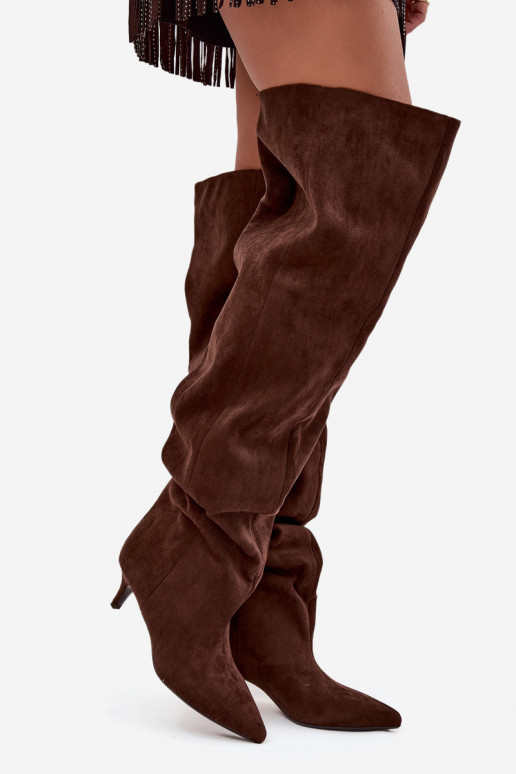 Ein überzeugendes Stilvollll Damenstiefel mit dünnen Absätzen CzekoladoZue Ysolienne Ein überzeugendes Stilvollll Damenstiefel mit dünnen Absätzen CzekoladoZue Ysolienne