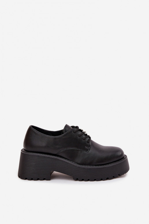 chaussures FémininPrzypinką Eko Peau couleur noire Laurea chaussures FémininPrzypinką Eko Peau couleur noire Laurea