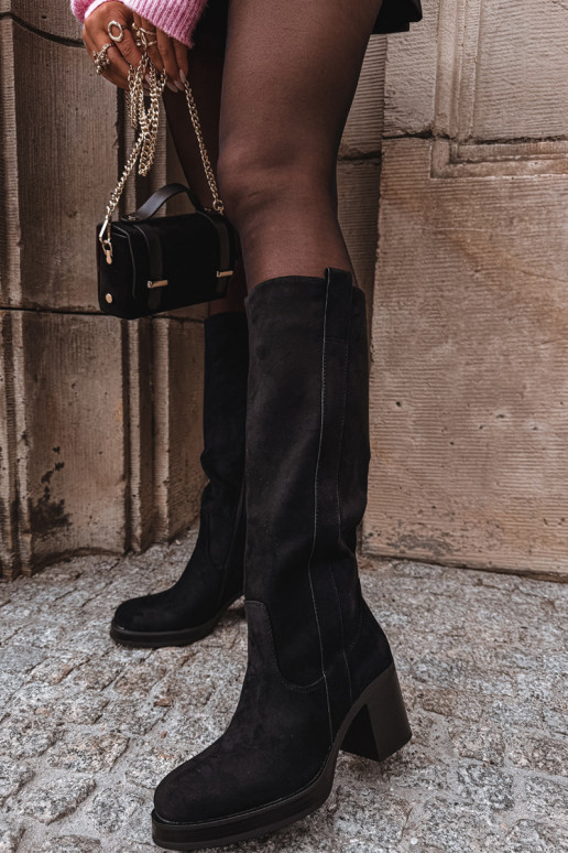 INarme Stiefel Auf einer riesigen Stange schZuarze Farbe Sanelle INarme Stiefel Auf einer riesigen Stange schZuarze Farbe Sanelle