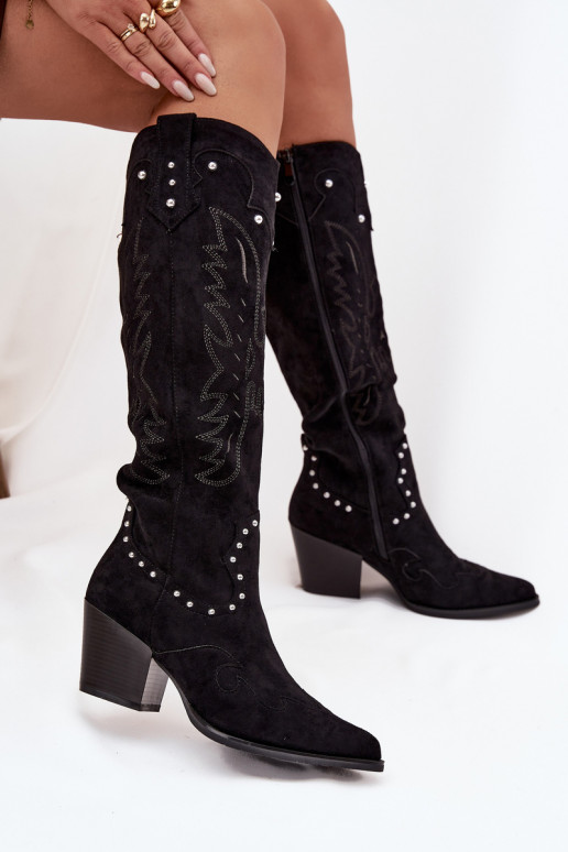 Dames laarzen coInboystijl Met Decoratie met hakken zInart Darella Dames laarzen coInboystijl Met Decoratie met hakken zInart Darella