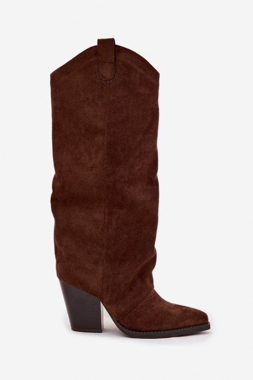 réchauffer bottes style coÀ-boy avec des talonsen daim écologiqueu CzekoladoÀe Il fautvine réchauffer bottes style coÀ-boy avec des talonsen daim écologiqueu CzekoladoÀe Il fautvine