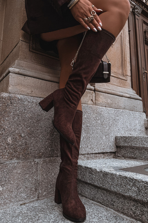 bottes pour femmes avec des talonsen daim écologiqueu CzekoladoÀe Yelisse bottes pour femmes avec des talonsen daim écologiqueu CzekoladoÀe Yelisse