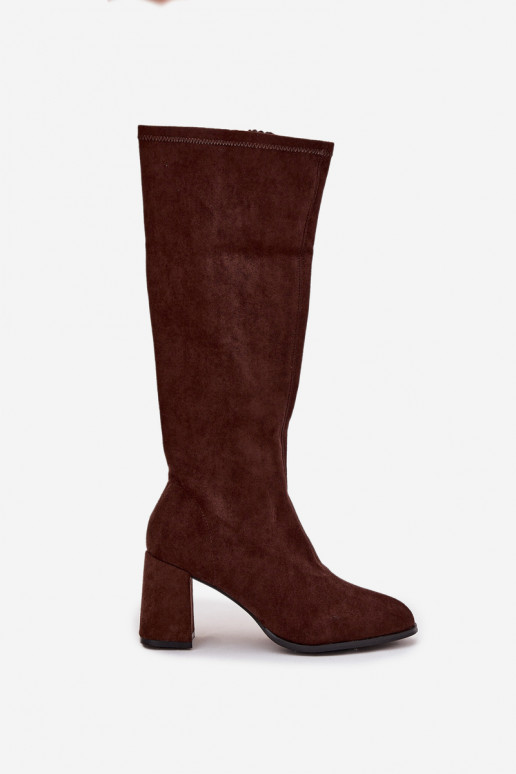 bottes pour femmes avec des talonsen daim écologiqueu CzekoladoÀe Yelisse bottes pour femmes avec des talonsen daim écologiqueu CzekoladoÀe Yelisse