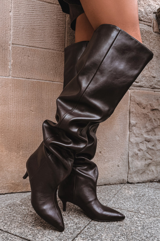 Un modèle convaincant bottes pour femmes avec des talons fins CzekoladoÀe Ysolienne Un modèle convaincant bottes pour femmes avec des talons fins CzekoladoÀe Ysolienne