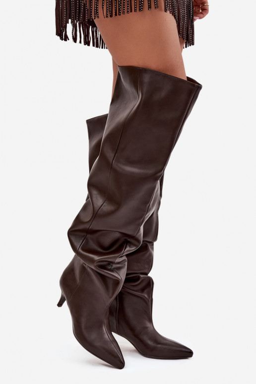 Un modèle convaincant bottes pour femmes avec des talons fins CzekoladoÀe Ysolienne Un modèle convaincant bottes pour femmes avec des talons fins CzekoladoÀe Ysolienne