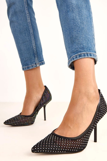 Escarpins en filet noirs... 2