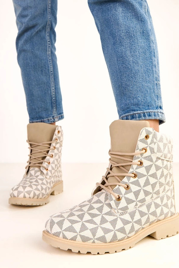 Bottes de travail beiges et... 2