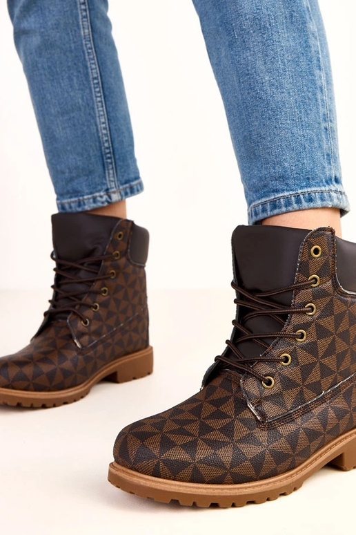 Zwart-bruin werkschoenen met... Zwart-bruin werkschoenen met...