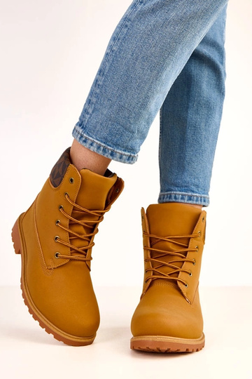 Bottes de travail brunes à... 2