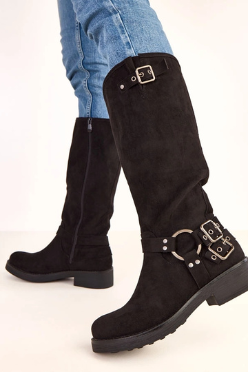 Bottes hautes noires avec... 2