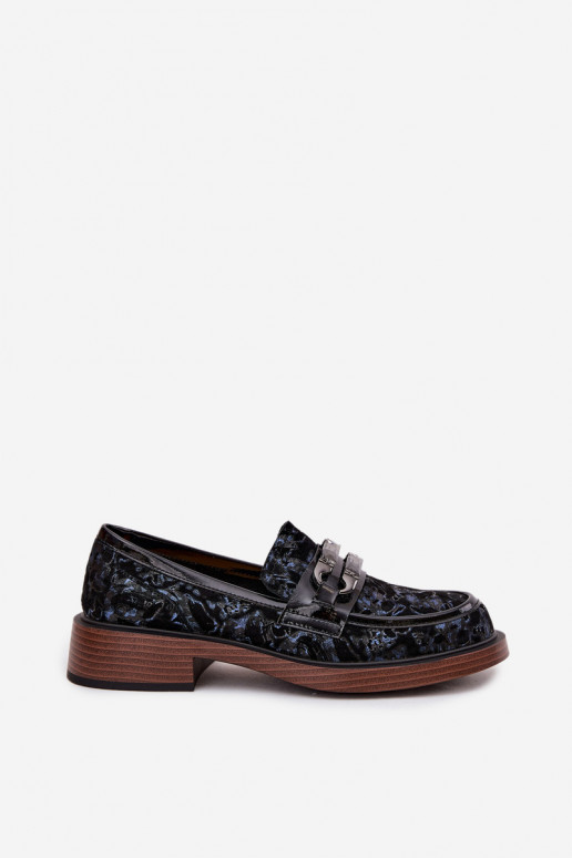 Leer Suède mocassins Dames Met sierlijk Detalem D&A MR52-178 zInart Leer Suède mocassins Dames Met sierlijk Detalem D&A MR52-178 zInart
