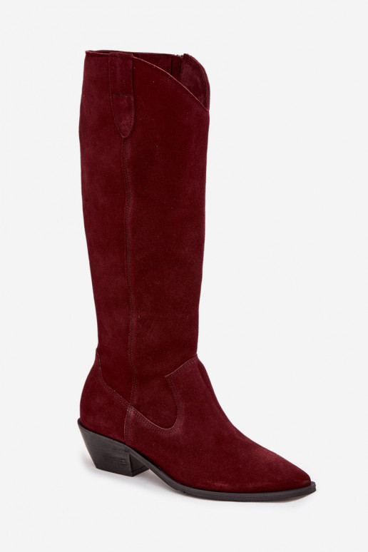 laarzen coInboystijlOpturalnego van suèdeu opInarmen Zazoo 4225 bordeaux laarzen coInboystijlOpturalnego van suèdeu opInarmen Zazoo 4225 bordeaux