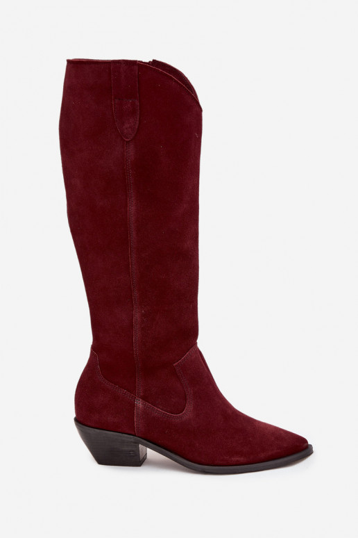 laarzen coInboystijlOpturalnego van suèdeu opInarmen Zazoo 4225 bordeaux laarzen coInboystijlOpturalnego van suèdeu opInarmen Zazoo 4225 bordeaux