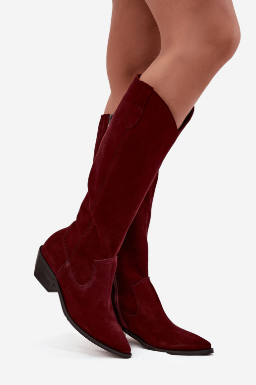 laarzen coInboystijlOpturalnego van suèdeu opInarmen Zazoo 4225 bordeaux laarzen coInboystijlOpturalnego van suèdeu opInarmen Zazoo 4225 bordeaux