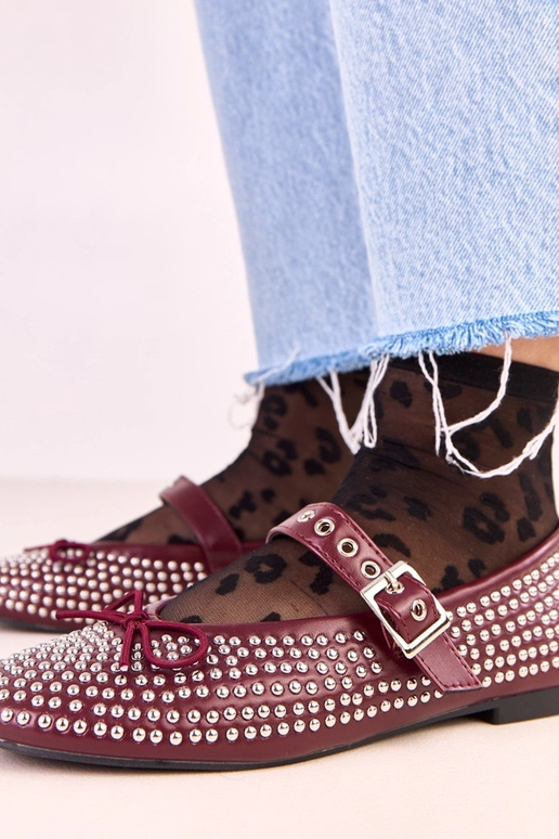 Donkerrode Mylie ballerina's,... Donkerrode Mylie ballerina's,...