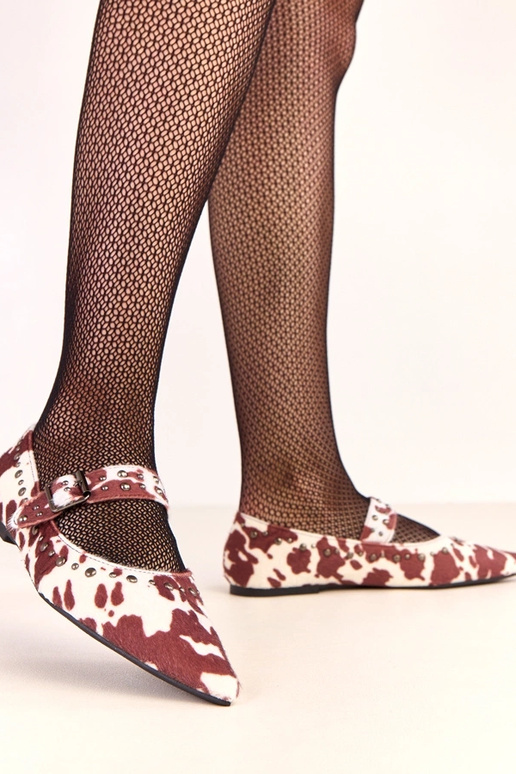 Bruine Loresi ballerina's met... Bruine Loresi ballerina's met...