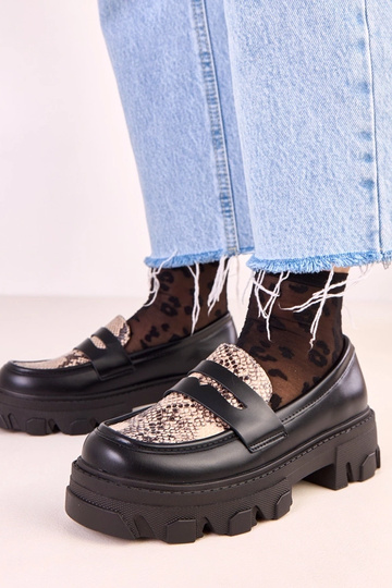 Mocassins Loles en cuir...