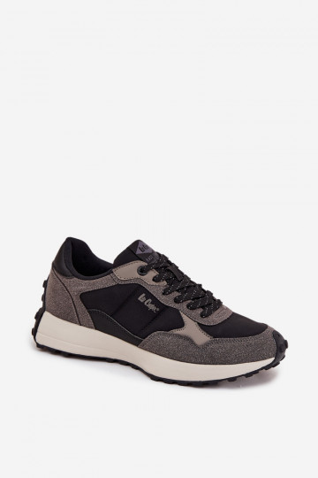 Turnschuhe Sneakers Stilvollllschuhe Männlich Lee Cooper LCJ-25-03-3795 grau-schZuarze Farbe