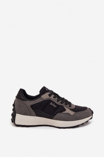 Chaussures de sport pour hommes Lee Cooper LCJ-25-03-3795 en gris noir 2