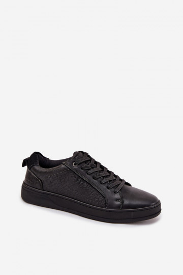 Peau Chaussures modèle baskets Mâle Lee Cooper LCJ-25-33-3965 couleur noire