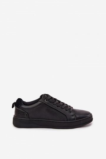 Baskets en cuir pour hommes Lee Cooper LCJ-25-33-3965 en noir 2