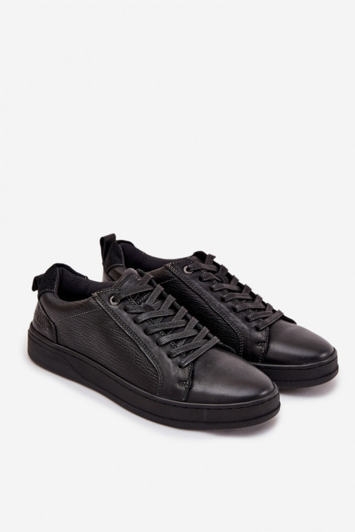 Peau Chaussures modèle baskets Mâle Lee Cooper LCJ-25-33-3965 couleur noire Peau Chaussures modèle baskets Mâle Lee Cooper LCJ-25-33-3965 couleur noire