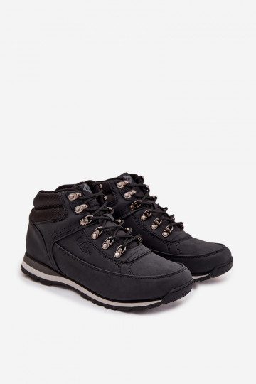 Bottes de randonnée pour hommes en cuir Lee Cooper LCJ-25-03-3844M couleur noire