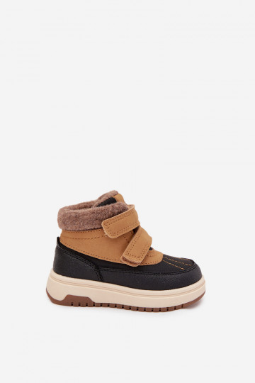 Kindersneestiefel in braun mit Klettverschlüssen Darlene 2