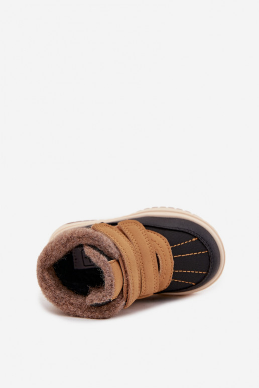 Bottes d hiver Bottes de neige pour enfants avec attaches adhésives marron Darlene Bottes d hiver Bottes de neige pour enfants avec attaches adhésives marron Darlene