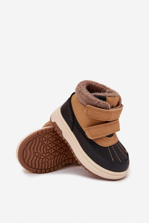Bottes d hiver Bottes de neige pour enfants avec attaches adhésives marron Darlene Bottes d hiver Bottes de neige pour enfants avec attaches adhésives marron Darlene