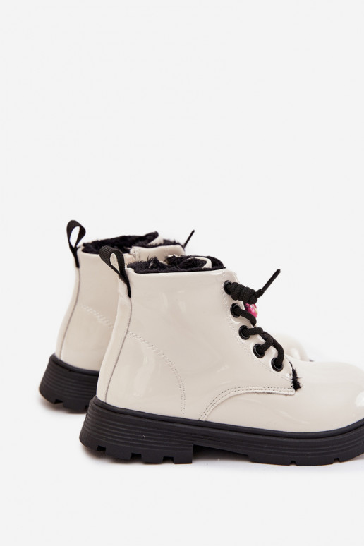 réchauffer Bottes Puéril avec effet vernisPrzypinką Nounours couleur blanche Jovellea réchauffer Bottes Puéril avec effet vernisPrzypinką Nounours couleur blanche Jovellea