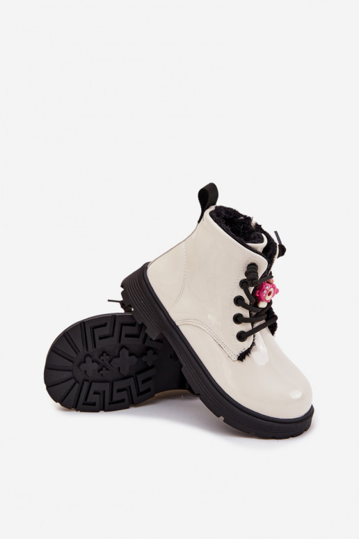 réchauffer Bottes Puéril avec effet vernisPrzypinką Nounours couleur blanche Jovellea réchauffer Bottes Puéril avec effet vernisPrzypinką Nounours couleur blanche Jovellea