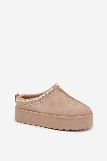 Bottes de neige Puéril JeunesseHaftem avec une plateforme beige Jolisse