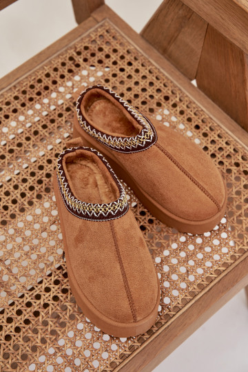 SneeuIn laarzen Kinderen JeugdHaftem met platform bruine kleur Jolisse