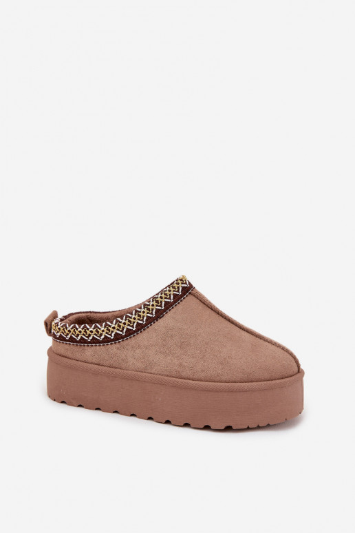 Bottes de neige Puéril JeunesseHaftem avec une plateforme couleur kaki Jolisse Bottes de neige Puéril JeunesseHaftem avec une plateforme couleur kaki Jolisse