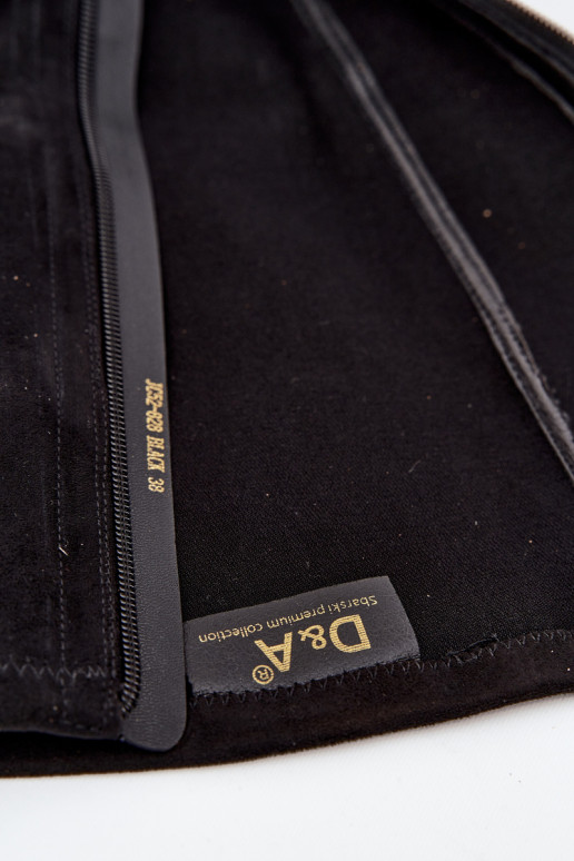 bottes pour femmes Klocke Avec un nœud décoratif D&A JC52-828 couleur noire bottes pour femmes Klocke Avec un nœud décoratif D&A JC52-828 couleur noire