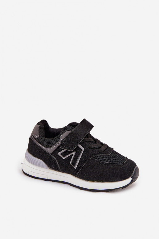 baskets Chaussures modèle baskets Puéril avec attaches adhésives couleur noire Galisse baskets Chaussures modèle baskets Puéril avec attaches adhésives couleur noire Galisse