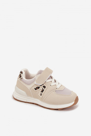 sportschoenen Sneakers model schoenen Kinderen met zelfklevende bevestigingsmiddelen beige Galisse 2