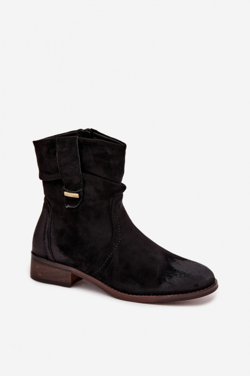Damenstiefel Auf niedrigem Absatz Mit Rüschen sich Zuarm laufen schZuarze Farbe Gracia Damenstiefel Auf niedrigem Absatz Mit Rüschen sich Zuarm laufen schZuarze Farbe Gracia