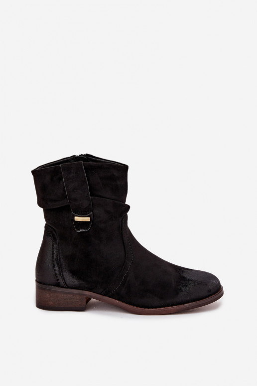 Damenstiefel Auf niedrigem Absatz Mit Rüschen sich Zuarm laufen schZuarze Farbe Gracia Damenstiefel Auf niedrigem Absatz Mit Rüschen sich Zuarm laufen schZuarze Farbe Gracia