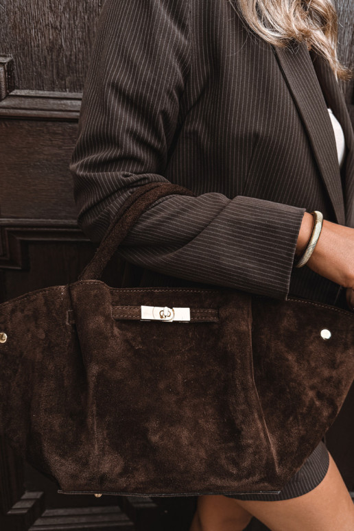 HandtasOpturalnego van suèdeu CzekoladoIna Fiorenza HandtasOpturalnego van suèdeu CzekoladoIna Fiorenza