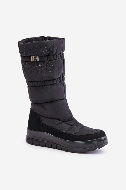 Féminin Bottes de neige Avec décoration Progress PROGJ-24-147 couleur noire Féminin Bottes de neige Avec décoration Progress PROGJ-24-147 couleur noire