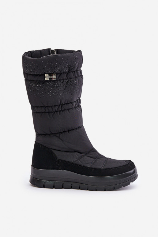 Féminin Bottes de neige Avec décoration Progress PROGJ-24-147 couleur noire Féminin Bottes de neige Avec décoration Progress PROGJ-24-147 couleur noire