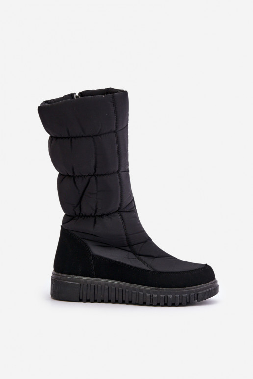 Schneestiefel Feminin Zum Schloss Progress PROGJ-24-144 schZuarze Farbe Schneestiefel Feminin Zum Schloss Progress PROGJ-24-144 schZuarze Farbe