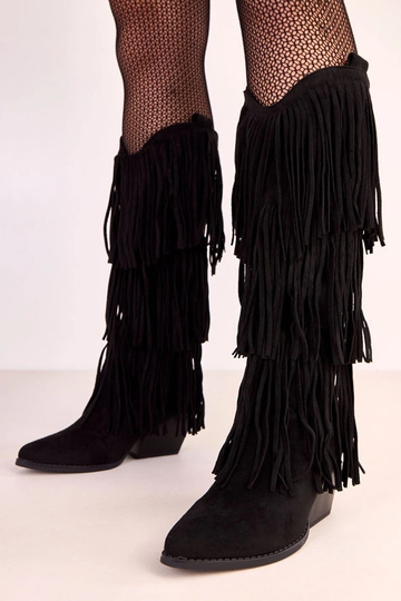 Zwarte cowboylaarzen met...