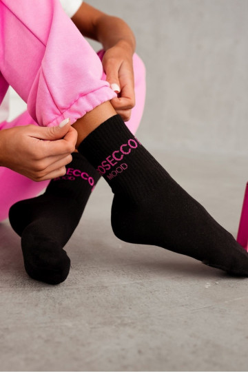 Socken Feminin PROSECCO MOOD schZuarze Farbe