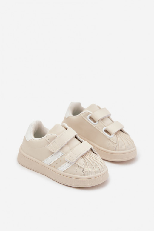 Sportschoenen voor kinderen Sneakers model schoenen van ecoleer beige Renel