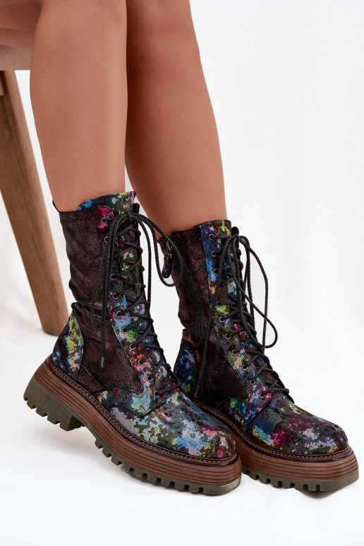 Bottes pour femmes bottes d équitation hautes Il fautciejka 06203-39 Couleurs différentes