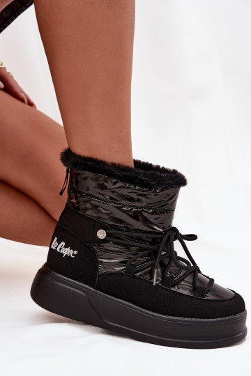 Damen Schneestiefel mit Plateau Lee Cooper LCJ-25-03-3814 in Schwarz