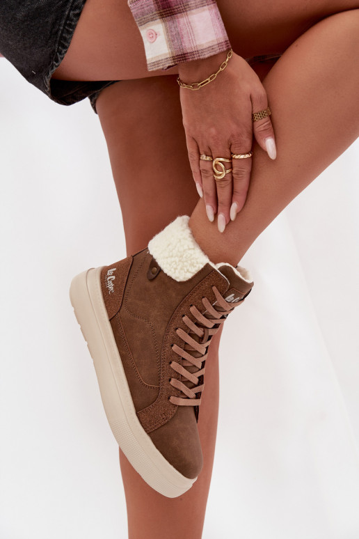 INinterlaarzen Dames met opInarming Lee Cooper LCJ-25-01-3735 bruine kleur